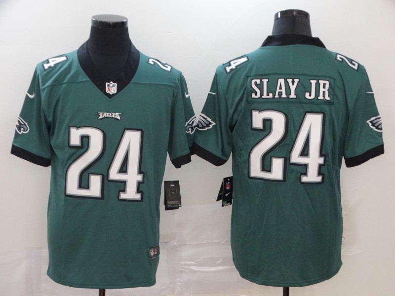 Men Philadelphia Eagles 24 Slay Jr green Vapor Untouchable NFL Jersey Limited Player Football